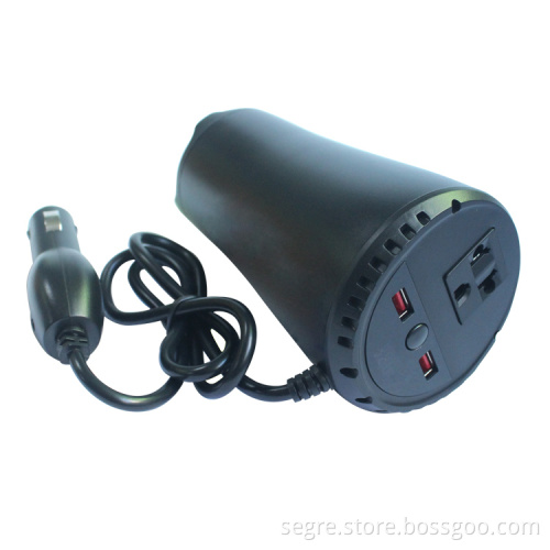 150W Car Power Inverter 12V DC to 220V/110v AC converter Adapter with Cigarette Lighter and USB 5V Charger For Laptop
